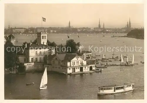 AK / Ansichtskarte Hamburg Uhlenhorster Faehrhaus und Aussenalster Kat. Hamburg