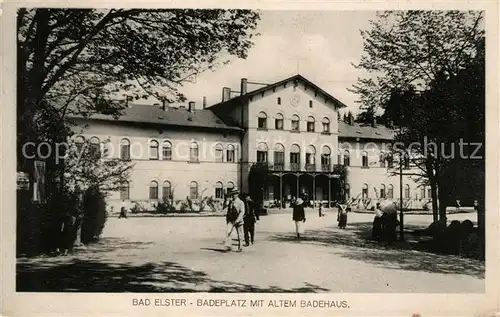 AK / Ansichtskarte Bad Elster Badeplatz mit altem Badehaus Kat. Bad Elster