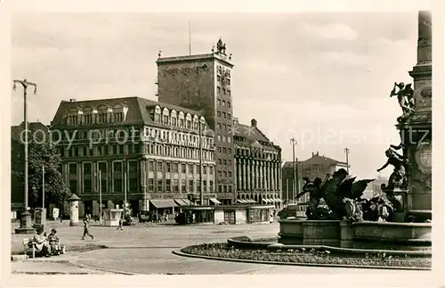 AK / Ansichtskarte Leipzig Karl Marx Platz Brunnen Messestadt Kat. Leipzig