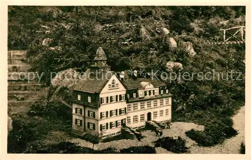 AK / Ansichtskarte Oederan Klein Erzgebirge Schule zu Gahlenz Miniaturpark im Stadtwald Kat. Oederan