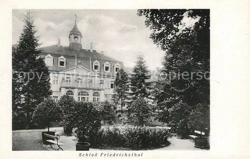 AK / Ansichtskarte Berggiesshuebel Schloss Friedrichsthal Kat. Bad Gottleuba Berggiesshuebel