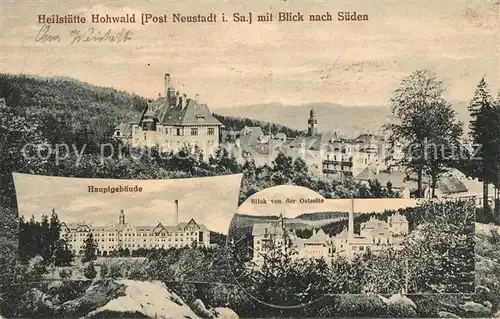 AK / Ansichtskarte Hohwald Sachsen Heilstaette mit Blick nach Sueden Kat. Neustadt Sachsen