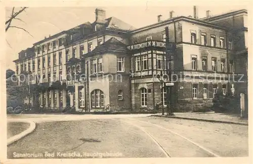 AK / Ansichtskarte Bad Kreischa Sanatorium Hauptgebaeude