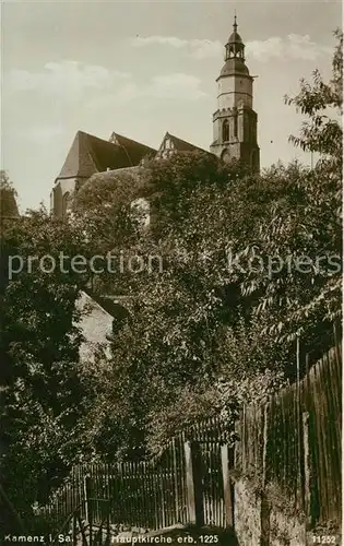 AK / Ansichtskarte Kamenz Sachsen Hauptkirche erbaut 1225 Kat. Kamenz