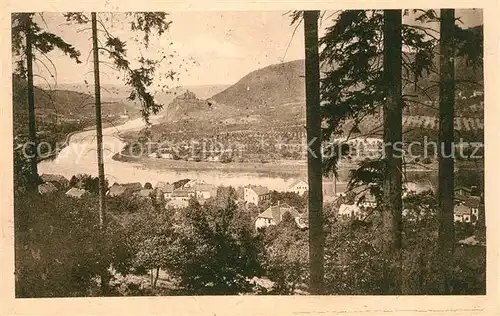 AK / Ansichtskarte Wannow Blick zur Burg Schreckenstein Kat. Wannow Elbe Aussig