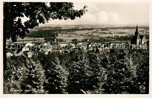 AK / Ansichtskarte Kamenz Sachsen Panorama Blick vom Hutberg Kat. Kamenz