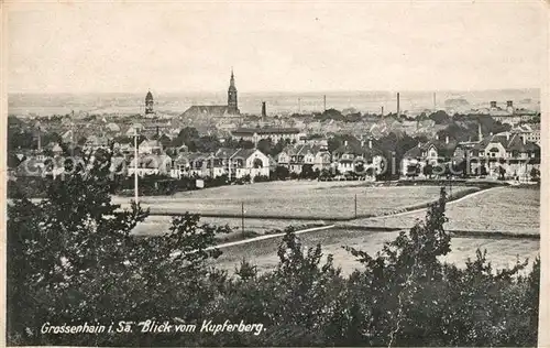 AK / Ansichtskarte Grossenhain Sachsen Panorama Blick vom Kupferberg Kat. Grossenhain