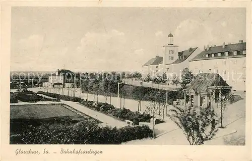 AK / Ansichtskarte Glauchau Bahnhofsanlagen Kat. Glauchau