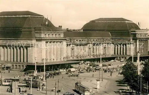 AK / Ansichtskarte Leipzig Hauptbahnhof Messestadt Kat. Leipzig