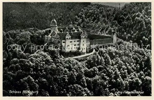 AK / Ansichtskarte Rochsburg Schloss Original Fliegeraufnahme Kat. Lunzenau