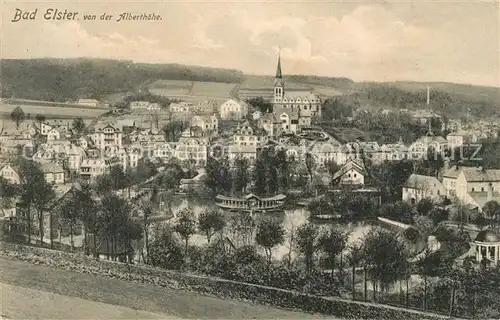 AK / Ansichtskarte Bad Elster Panorama Blick von der Alberthoehe Kat. Bad Elster