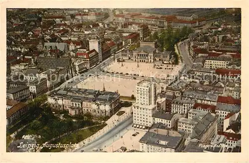 AK / Ansichtskarte Leipzig Augustusplatz Fliegeraufnahme Kat. Leipzig