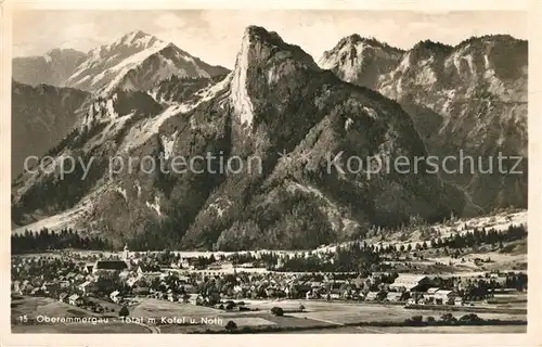 AK / Ansichtskarte Oberammergau mit Kofel und Noth Kat. Oberammergau