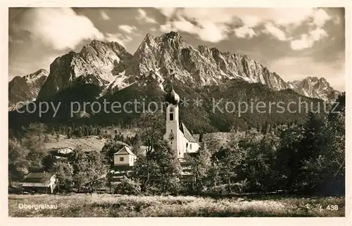 AK / Ansichtskarte Obergrainau Kirchenpartie Kat. Grainau