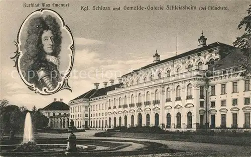 AK / Ansichtskarte Schleissheim Oberschleissheim Koenigliches Schloss und Gemaelde Galerie Kat. Oberschleissheim