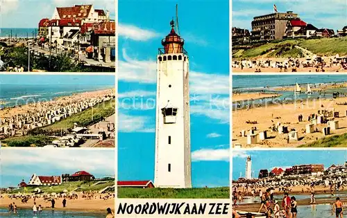 AK / Ansichtskarte Noordwijk aan Zee  Strandpartien Hotels Leuchtturm Kat. Noordwijk