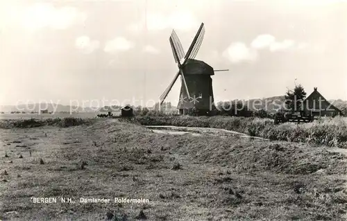 AK / Ansichtskarte Bergen aan Zee Damlander Poldermolen Kat. Niederlande