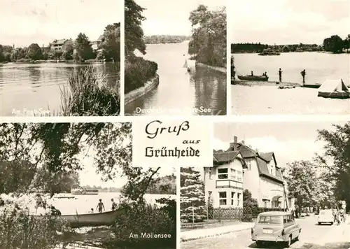 AK / Ansichtskarte Gruenheide Mark Moellensee Peetzsee Werlsee Kat. Gruenheide Mark