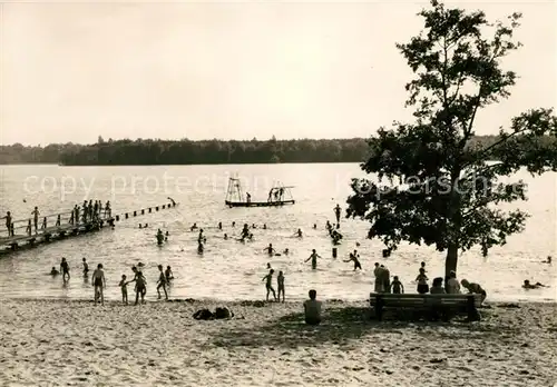 AK / Ansichtskarte Rheinsberg Badeanstalt am See Kat. Rheinsberg