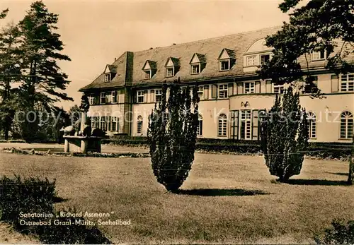 AK / Ansichtskarte Graal Mueritz Ostseebad Sanatorium Richard Assmann Kat. Seeheilbad Graal Mueritz