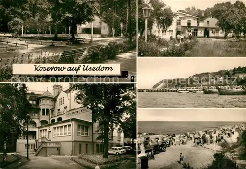 AK / Ansichtskarte Koserow Ostseebad Usedom Kurplat FDGB Erholungsheim Walter Ulbricht Kelch Speisegaststaette Kat. Koserow