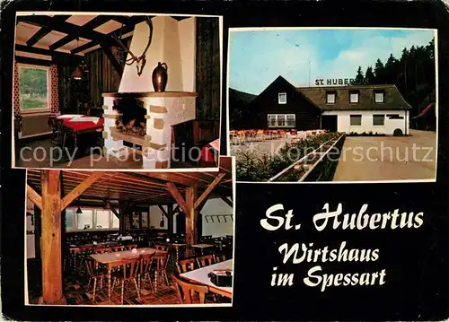 AK / Ansichtskarte Windheim Hafenlohr Sankt Hubertus Wirtshaus im Spessart Kat. Hafenlohr