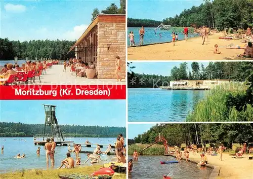 AK / Ansichtskarte Moritzburg Sachsen Naherholungszentrum Moritzburger Teichgebiet Mittelteichbad Kat. Moritzburg Dresden