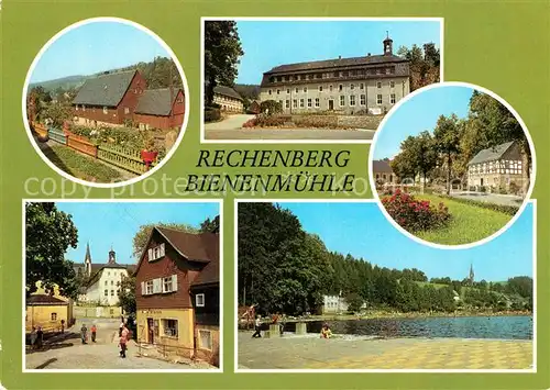 AK / Ansichtskarte Rechenberg Bienenmuehle Osterzgebirge Alte Strasse Polytechnische Oberschule Muldentalstrasse Markt Waldbad Kat. Rechenberg Bienenmuehle