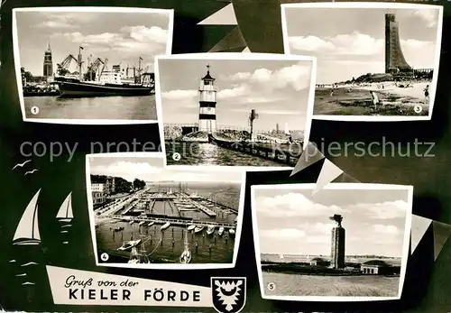 AK / Ansichtskarte Kiel Foerde Leuchtturm Hafen  Kat. Kiel