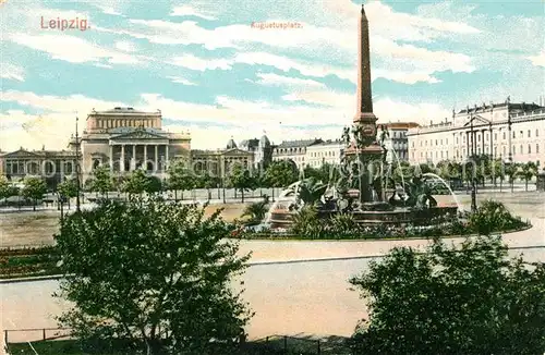 AK / Ansichtskarte Leipzig Augustusplatz Mendebrunnen Kat. Leipzig