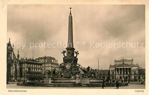 AK / Ansichtskarte Leipzig Mendebrunnen Augustusplatz Kat. Leipzig