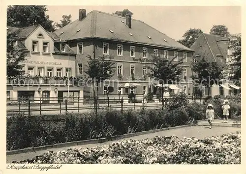 AK / Ansichtskarte Berggiesshuebel Kneippkurort Anlagen am Goldenen Stern Gasthof Kat. Bad Gottleuba Berggiesshuebel