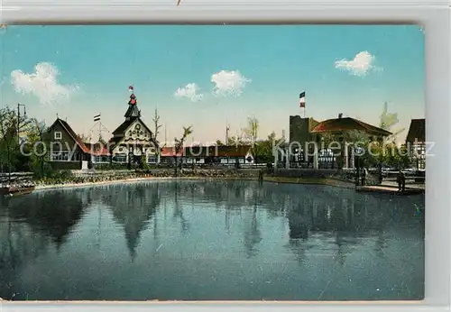 AK / Ansichtskarte Leipzig Ital. Osteria Schwed. Restaurant Offizielle Postkarte Int. Baufachausstellung 1913 Kat. Leipzig