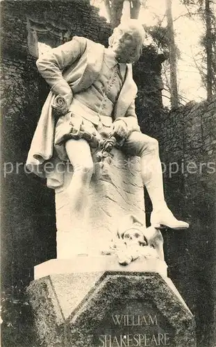 AK / Ansichtskarte Weimar Thueringen William Shakespeare Denkmal Statue Kat. Weimar