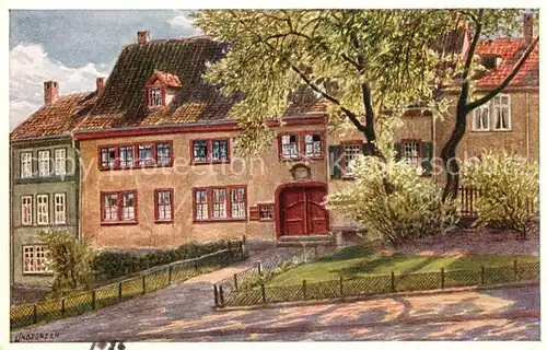 AK / Ansichtskarte Eisenach Thueringen Bachhaus Lindegreen Kuenstlerkarte Kat. Eisenach