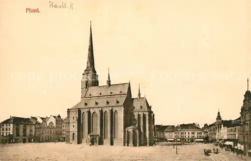 AK / Ansichtskarte Plzen Pilsen Kirche Kat. Plzen Pilsen