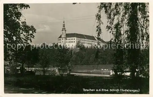 AK / Ansichtskarte Tetschen Bodenbach Boehmen Schloss Kat. Decin