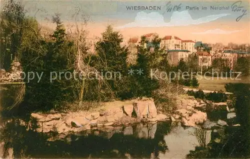 AK / Ansichtskarte Wiesbaden Partie im Nerotal Kat. Wiesbaden