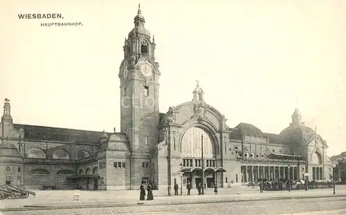 AK / Ansichtskarte Wiesbaden Hauptbahnhof Kat. Wiesbaden