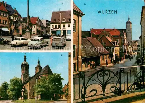 AK / Ansichtskarte Wurzen Sachsen Markt Dom Wenceslaigasse  Kat. Wurzen