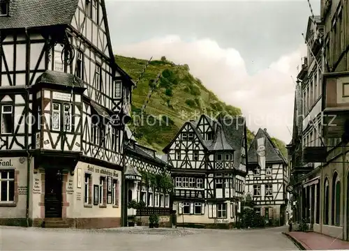 AK / Ansichtskarte Bacharach Rhein Marktplatz Fachwerkhaeuser Kat. Bacharach