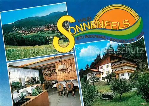 AK / Ansichtskarte Bodenmais Panorama Haus Sonnenfels Gaststube Kat. Bodenmais
