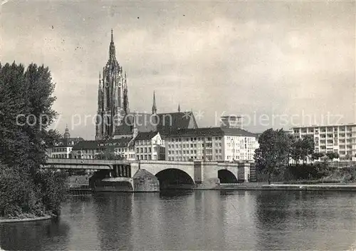 AK / Ansichtskarte Frankfurt Main Dom Mainpartie Kat. Frankfurt am Main