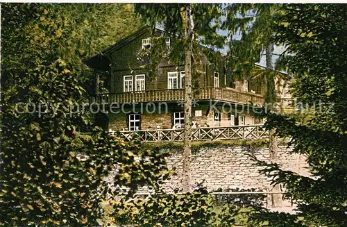 AK / Ansichtskarte Schwarzburg Thueringer Wald Gaststaette Schweizerhaus im Schwarzatal Kat. Schwarzburg