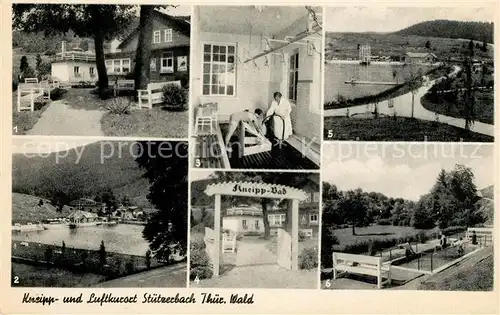 AK / Ansichtskarte Stuetzerbach Anlagen Kneippbad Schwimmbad Kuranwendung Wassertreten Kat. Stuetzerbach