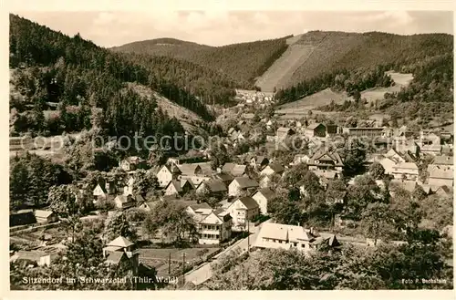 AK / Ansichtskarte Sitzendorf Thueringen Panorama Schwarzatal Kat. Sitzendorf Schwarzatal