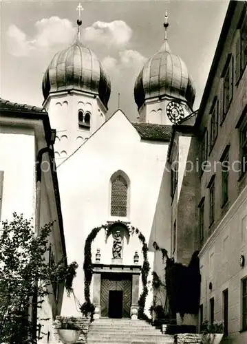 AK / Ansichtskarte Seeon Klostersee Klosterkirche