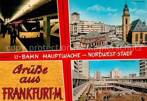 AK / Ansichtskarte Frankfurt Main UBahn Hauptwache Kat. Frankfurt am Main