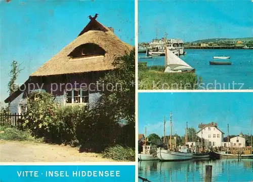 AK / Ansichtskarte Insel Hiddensee Vitte Blaue Scheune Hafenmotive Kat. Insel Hiddensee
