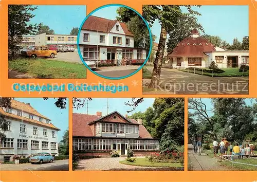 AK / Ansichtskarte Boltenhagen Ostseebad Kurverwaltung Bar Pavillon Poliklinik Krankenhaus Kat. Ostseebad Boltenhagen